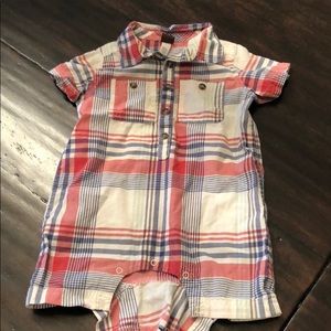 Tea plaid Onesie